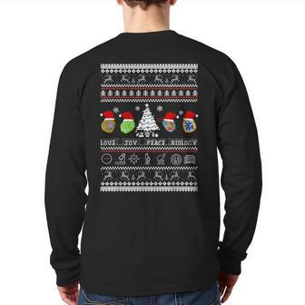 Biology Christmas Sweater T -Love Joy Peace Back Print Long Sleeve T-shirt - Monsterry AU