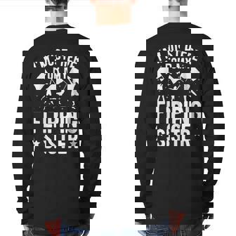 Color Guard Brother Of A Color Guard Member Bro Back Print Long Sleeve T-shirt - Thegiftio