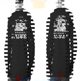 Cute Retro Vintage Dubstep Or Brostep Back Print Long Sleeve T-shirt | Mazezy