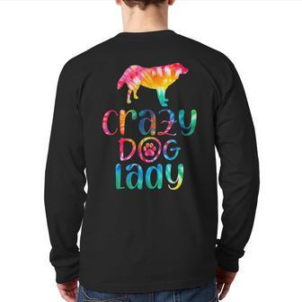 Dog Lover Slovak Cuvac Tie Dye Back Print Long Sleeve T-shirt | Mazezy