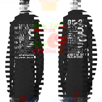 Due To Inflation This Is My Ugly Christmas Sweaters Back Print Long Sleeve T-shirt | Mazezy