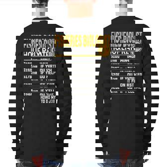 Fisheries Biologist Hourly Rate Ichthyologists Back Print Long Sleeve T-shirt | Mazezy