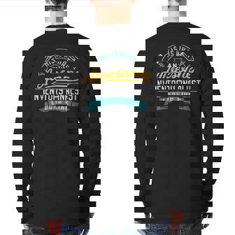 Inventory Analyst Awesome Job Occupation Back Print Long Sleeve T-shirt | Mazezy