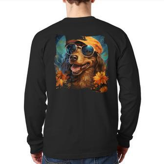 Siamese Suphalak Cat Spilling 1776 Cat Lover Back Print Long Sleeve T-shirt | Mazezy