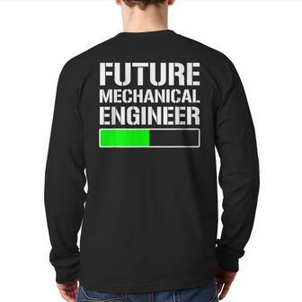 Future Mechanical Engineer Cool Graduation Back Print Long Sleeve T-shirt | Mazezy
