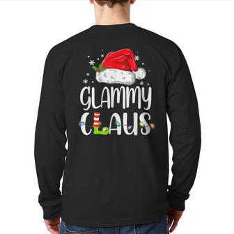 Glammy Claus Christmas 2023 Family Xmas Back Print Long Sleeve T-shirt | Mazezy