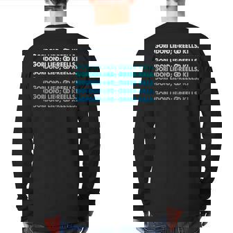 Gordon Lied Greed Kills Anti-Greed Ethical Teamwork Quotes Back Print Long Sleeve T-shirt | Mazezy