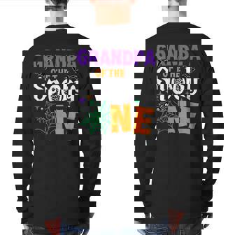 Grandpa Of The Spooky One Boy Halloween 1St Birthday Back Print Long Sleeve T-shirt - Thegiftio