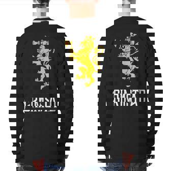 Grimstad Norway Norge Norwegian Back Print Long Sleeve T-shirt | Mazezy