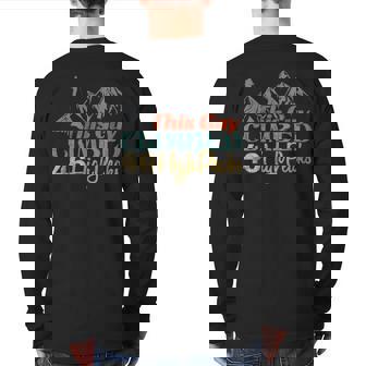 This Guy Climbed 46 High Peaks Back Print Long Sleeve T-shirt | Mazezy