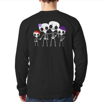 Halloween Family Ghost Back Print Long Sleeve T-shirt | Mazezy