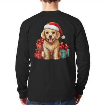 Hamiltonstovare Christmas Cute Dog Puppy Lovers Back Print Long Sleeve T-shirt | Mazezy