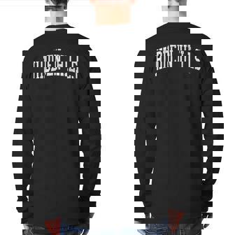 Hidden Hills Ca Vintage Athletic Sports Js02 Back Print Long Sleeve T-shirt | Mazezy