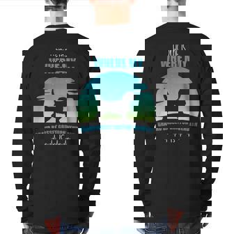 Home Is Where My Grand Basset Griffon Vendeen Is Back Print Long Sleeve T-shirt | Mazezy