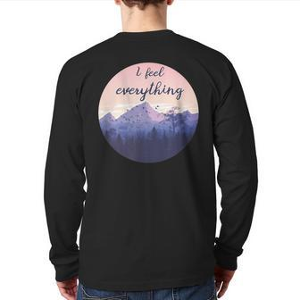 Hsp I Feel Everything Empath Feelings Infp Back Print Long Sleeve T-shirt | Mazezy