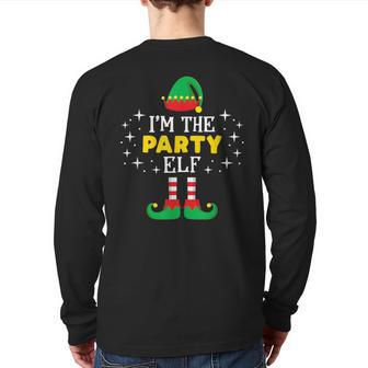 I'm The Party Elf T Xmas Family Matching Group Back Print Long Sleeve T-shirt - Monsterry AU