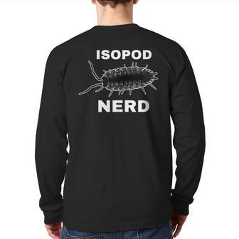 Isopod Nerd Roly Poly Pill Bug Lovers Insect Collector Back Print Long Sleeve T-shirt | Mazezy