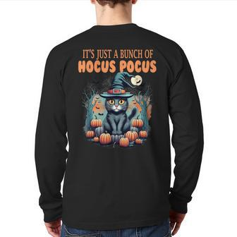It's Just A Bunch Of Hocus Pocus Back Print Long Sleeve T-shirt | Mazezy