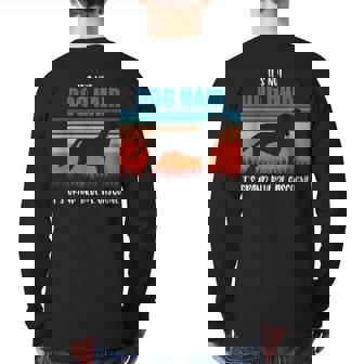 It's Not Dog Hair Grand Bleu De Gascogne Back Print Long Sleeve T-shirt | Mazezy