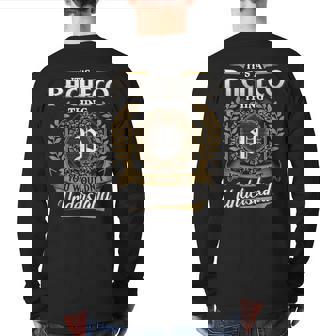 It's A Pacheco Thing You Wouldn't Understand Name Classic Back Print Long Sleeve T-shirt | Mazezy