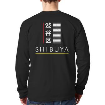 Japanese Of Shibuya District Of Tokyo Back Print Long Sleeve T-shirt | Mazezy UK