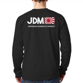 Jdm Drift T Back Print Long Sleeve T-shirt | Mazezy