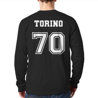 Jersey Style Torino 70 1970 Muscle Classic Car Back Print Long Sleeve T-shirt | Mazezy CA