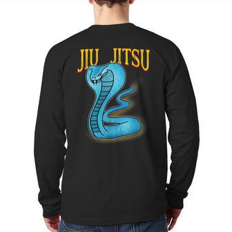 Jiu Jitsu Bjj Fierce Snake Back Print Long Sleeve T-shirt | Mazezy