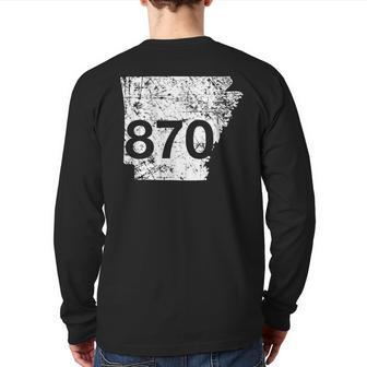 Jonesboro Ei Dorado Texarkana Area Code 870 Arkansas Back Print Long Sleeve T-shirt | Mazezy