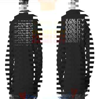 Karnes-City Texas Karnes-City Tx Retro Vintage Text Back Print Long Sleeve T-shirt | Mazezy