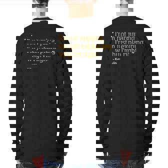Kevin Quote Birthday Personalized Name Idea Back Print Long Sleeve T-shirt | Mazezy