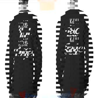 Kinda Bad Kinda Boujee Drinking Idea Back Print Long Sleeve T-shirt - Seseable