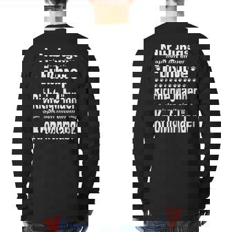 Kromfohrländer Foot Horn For Kromfohrländer Back Print Long Sleeve T-shirt | Mazezy