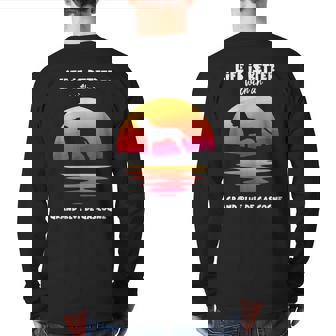 Life Is Better With A Grand Bleu De Gascogne Back Print Long Sleeve T-shirt | Mazezy