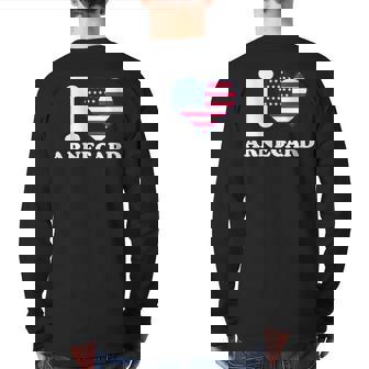 I Love Arnegard I Heart Arnegard Back Print Long Sleeve T-shirt | Mazezy