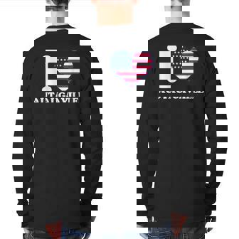 I Love Autaugaville I Heart Autaugaville Back Print Long Sleeve T-shirt | Mazezy