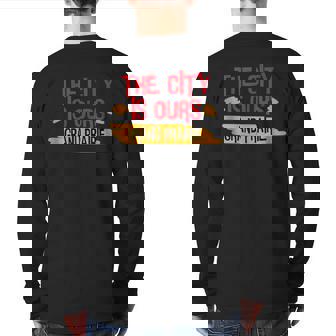 Love Grand Prairie City Back Print Long Sleeve T-shirt | Mazezy