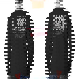 I Love Melodeon Musical Instrument Music Musical Back Print Long Sleeve T-shirt | Mazezy