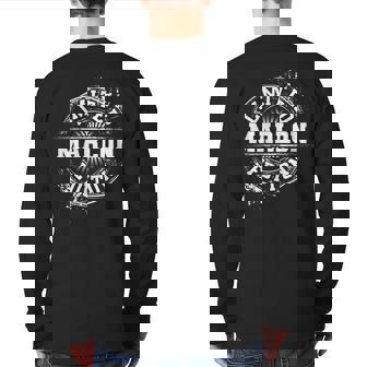 Marlon Limited Edition Personalized Name Joke Back Print Long Sleeve T-shirt | Mazezy