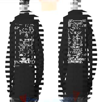 Midnight Margaritas Practical Magic Halloween Cocktails Back Print Long Sleeve T-shirt - Monsterry