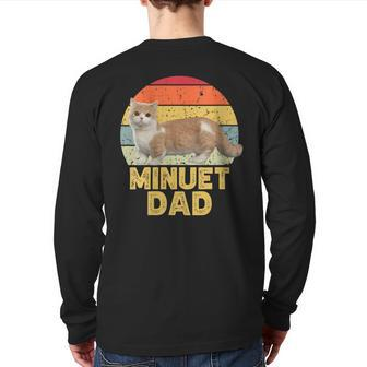 Minuet Napoleon Cat Dad Retro For Cats Lover Back Print Long Sleeve T-shirt | Mazezy
