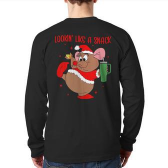 Mouth Looking Like A Snack Back Print Long Sleeve T-shirt | Mazezy
