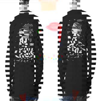 Mr And Mrs Claus Couples Matching Christmas Pajamas Santa Back Print Long Sleeve T-shirt | Seseable UK