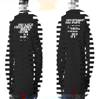 Musique Concrète Music Musique Concrète Made Me Do It Back Print Long Sleeve T-shirt | Mazezy