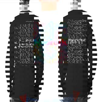 Neofolk Music Tie Dye Back Print Long Sleeve T-shirt | Mazezy