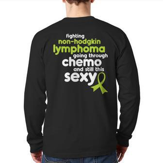 Non-Hodgkin Lymphoma Cancer Meme Back Print Long Sleeve T-shirt | Mazezy