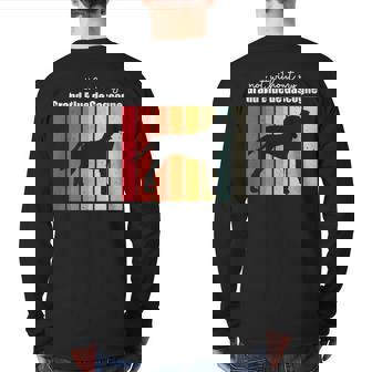 Not Without My Grand Bleu De Gascogne Back Print Long Sleeve T-shirt | Mazezy