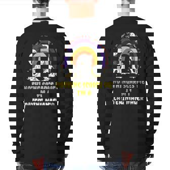 Nothing Scares Me I'm A Catering Manager Back Print Long Sleeve T-shirt | Mazezy