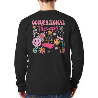 Occupational Therapy -Ot Therapist Ot Month Idea Back Print Long Sleeve T-shirt - Seseable