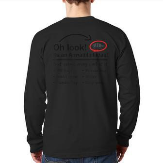 Oh Look Pill Bug Names Back Print Long Sleeve T-shirt | Mazezy